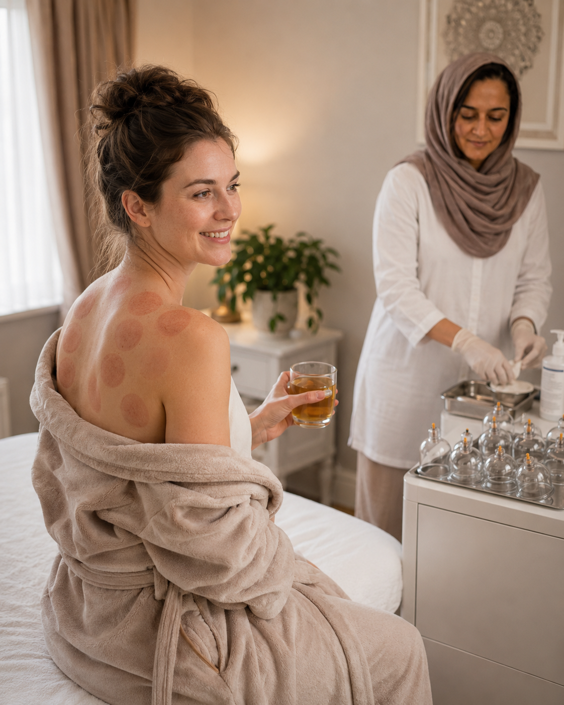 Aftercare following a cupping session