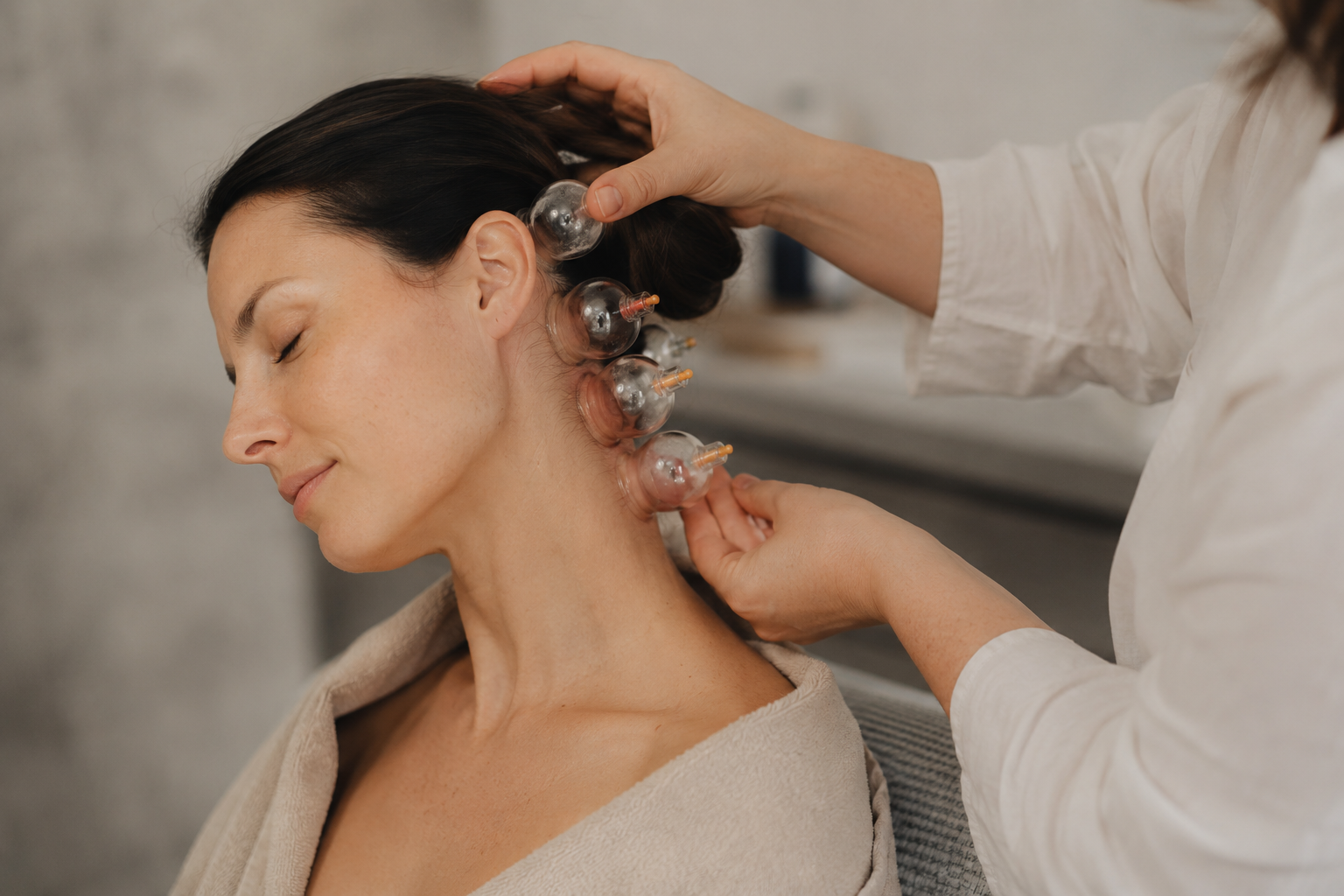 Head hijama treatment