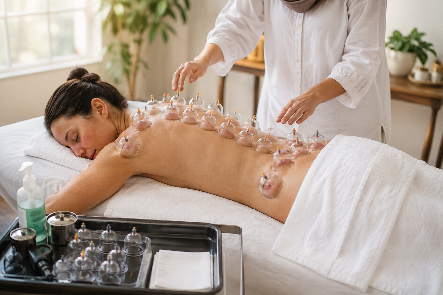 Full body detox cupping session